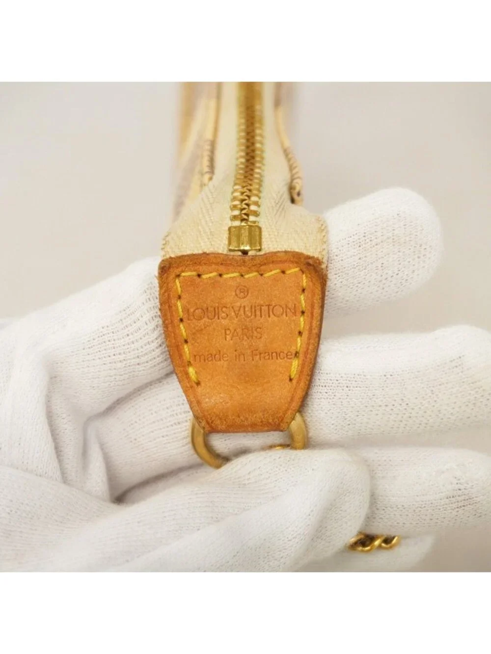 Louis Vuitton Pouch Damier Azur Mini Pochette White